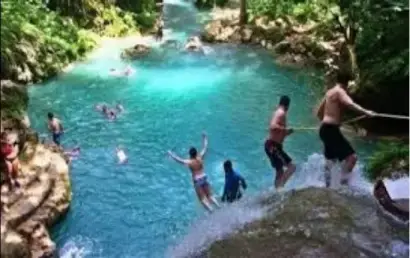 Dunn's River Falls in Jamaica