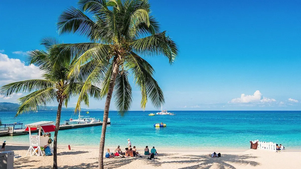 Aerial view of Montego Bay, Jamaica