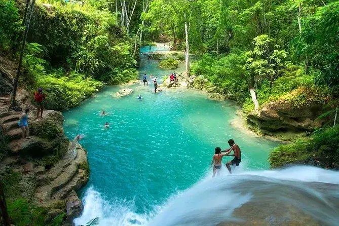 Ocho Rios coastline in Jamaica